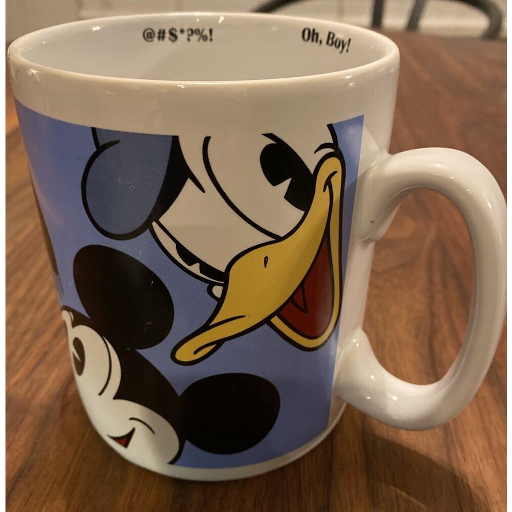 Disney Mickey Mouse, Minnie, Goofy, & Pluto Character Jumbo Ceramic Mug